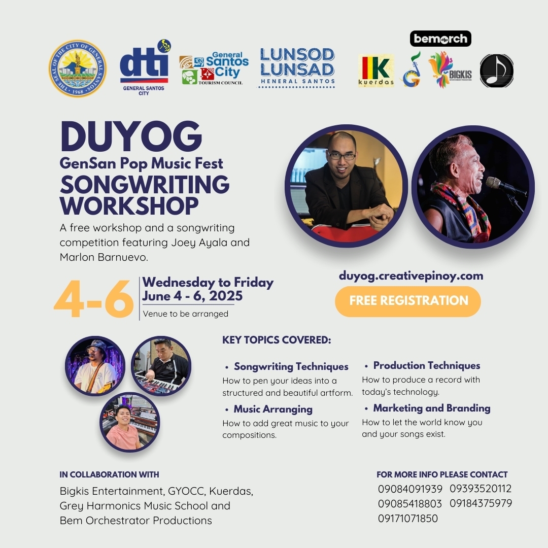 Duyog: Gensan Pop Music Fest and Songwriting Workshop